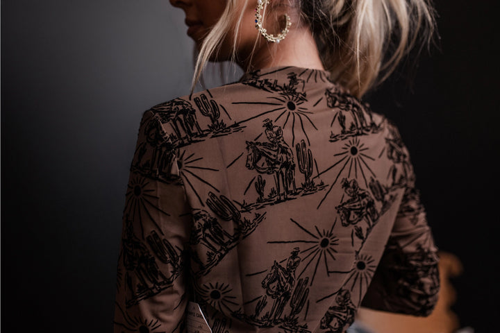 Sunshine 3D Printed Mesh Top | Brown