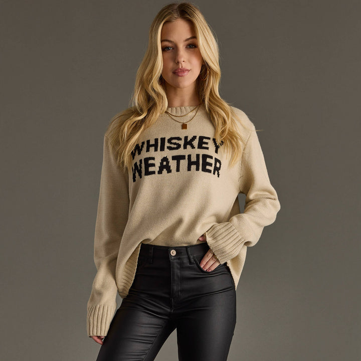 Whiskey Weather Sweater | Light Tan