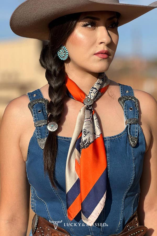 Corset Top with Buckle Strap | Dark Wash