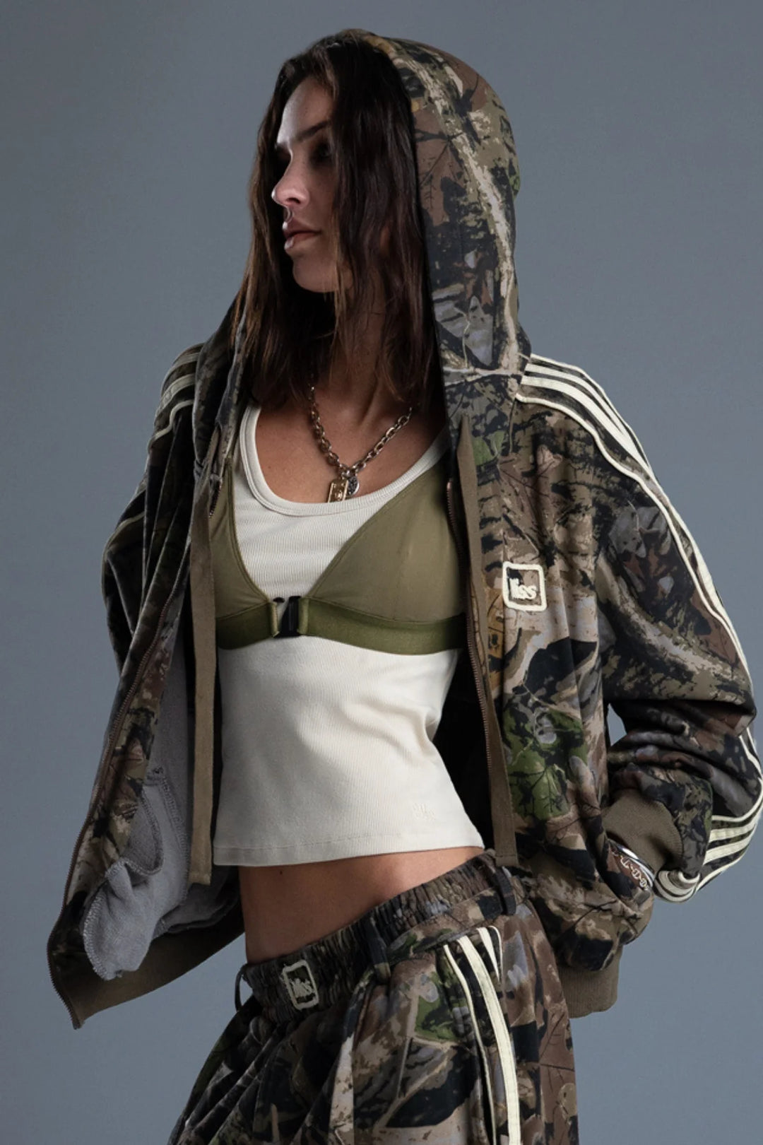 Miss Me Carlee Camo Hoodie