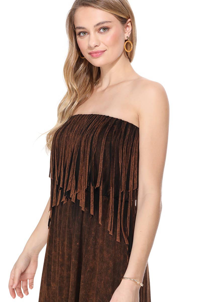 Duststorm Drift Fringe Dress