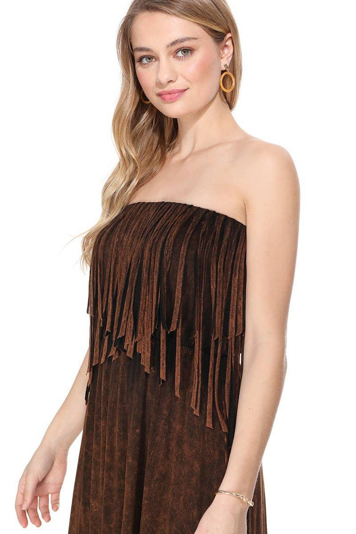 Duststorm Drift Fringe Dress