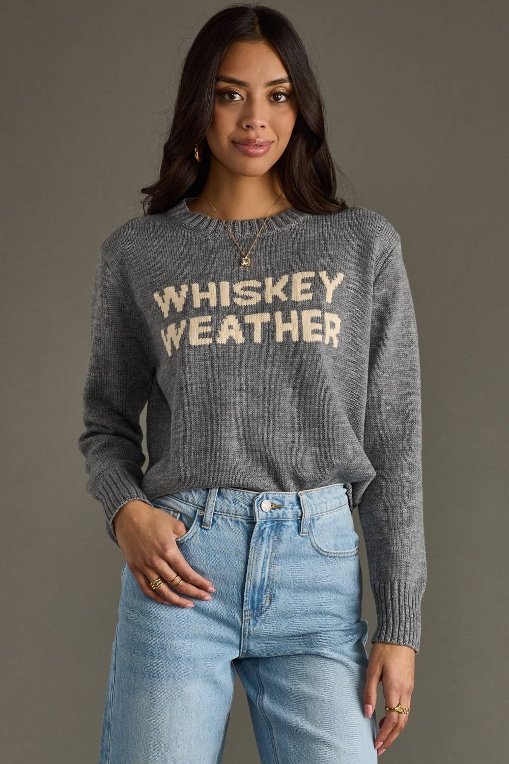 Whiskey Weather Sweater | Gray