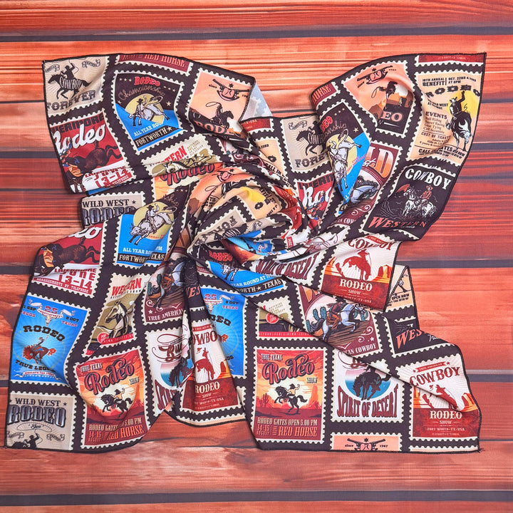 Western Rodeo Print Wild Rag
