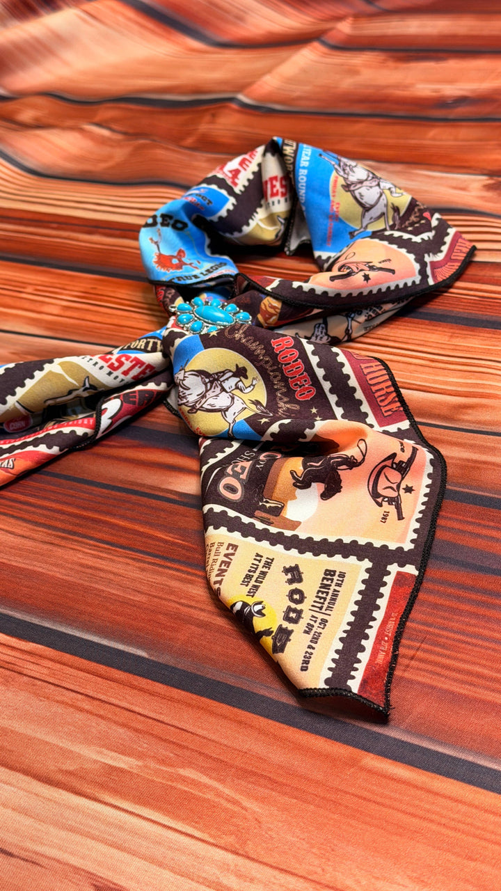 Western Rodeo Print Wild Rag