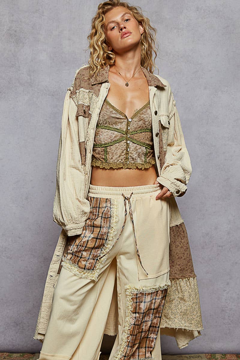Boho Patchwork Gauze Duster