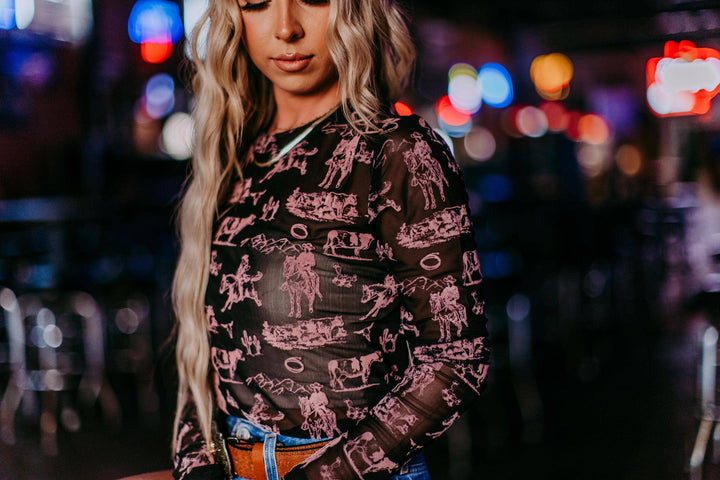 Rodeo Mirage 3D Printed Mesh Top