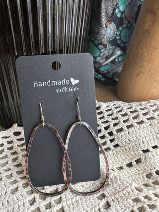 Large Copper Hoop Earrings