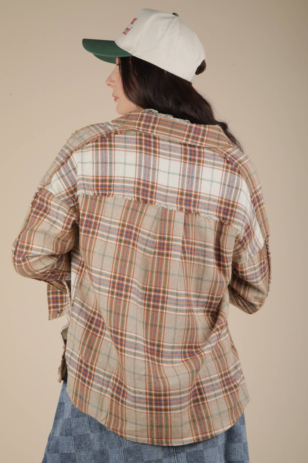 Button Down Flannel Shirt | Taupe