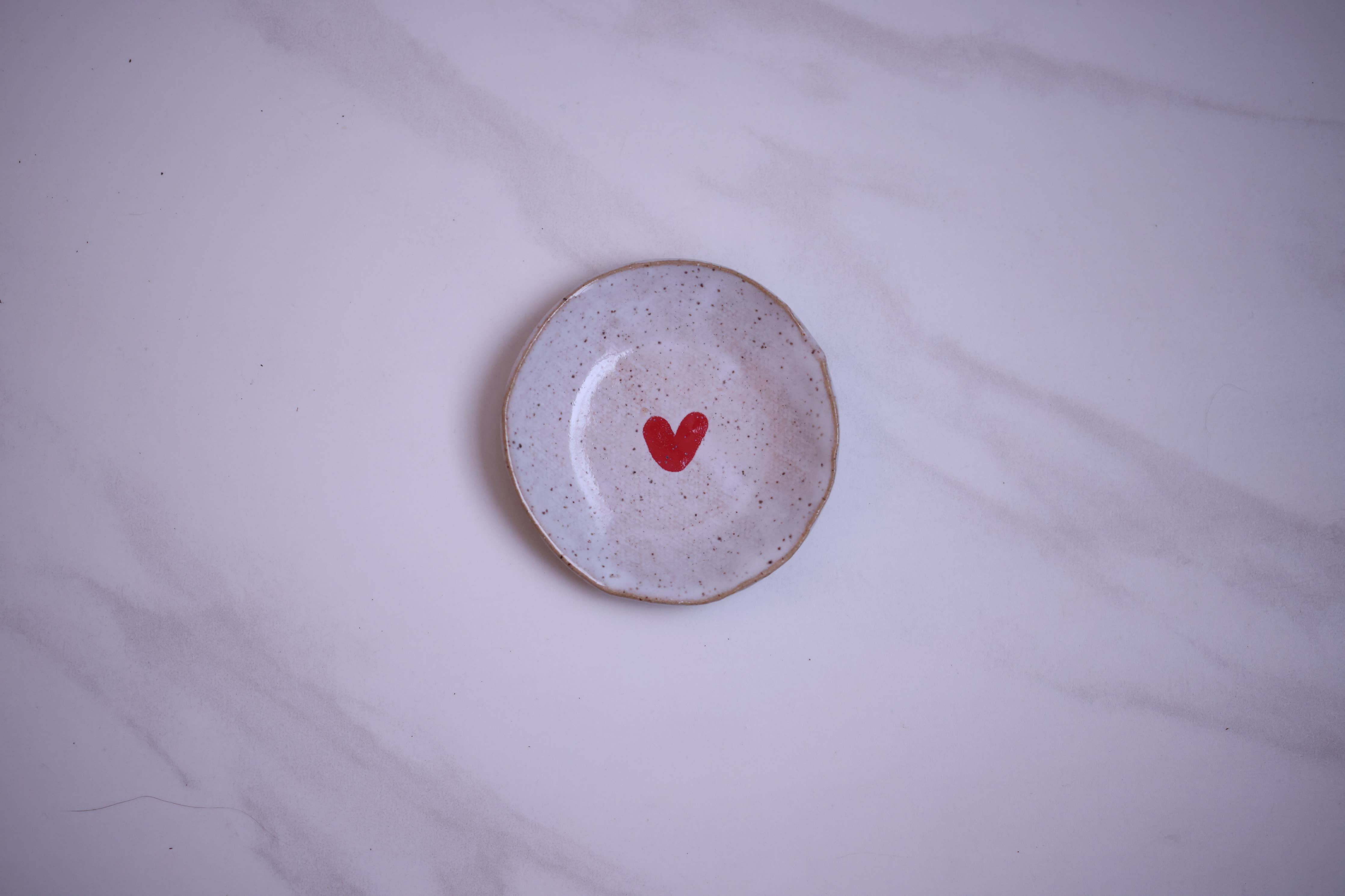 Red Heart Ring Dish