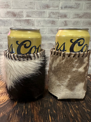 Regular Can Cowhide Koozie