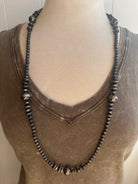 Beaded Faux Navajo Pearl Necklace