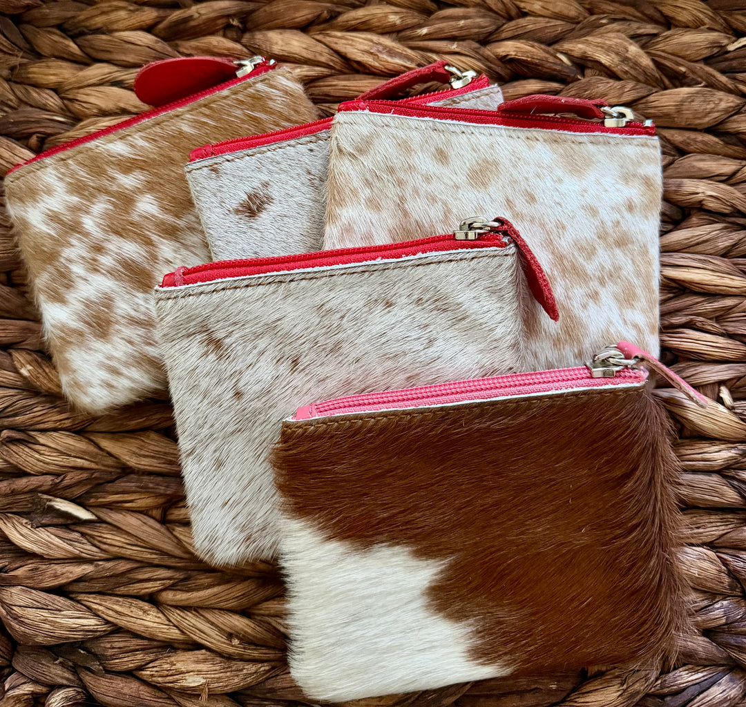 Hair-On Cowhide Coin Purse