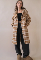 Cream & Mocha Plaid Shacket
