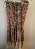 Boho Patchwork & Lace Midi Skirt
