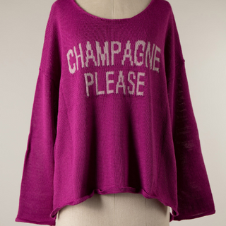 Champagne Please Sweater (Pink)