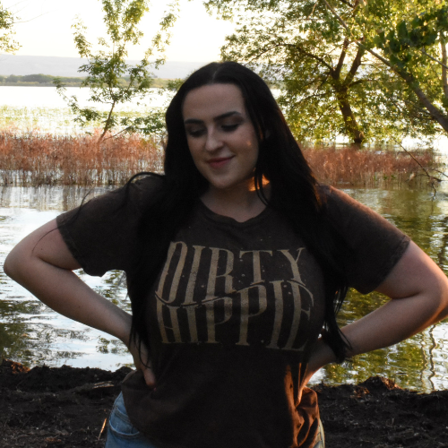Dirty Hippie Distressed Graphic Tee