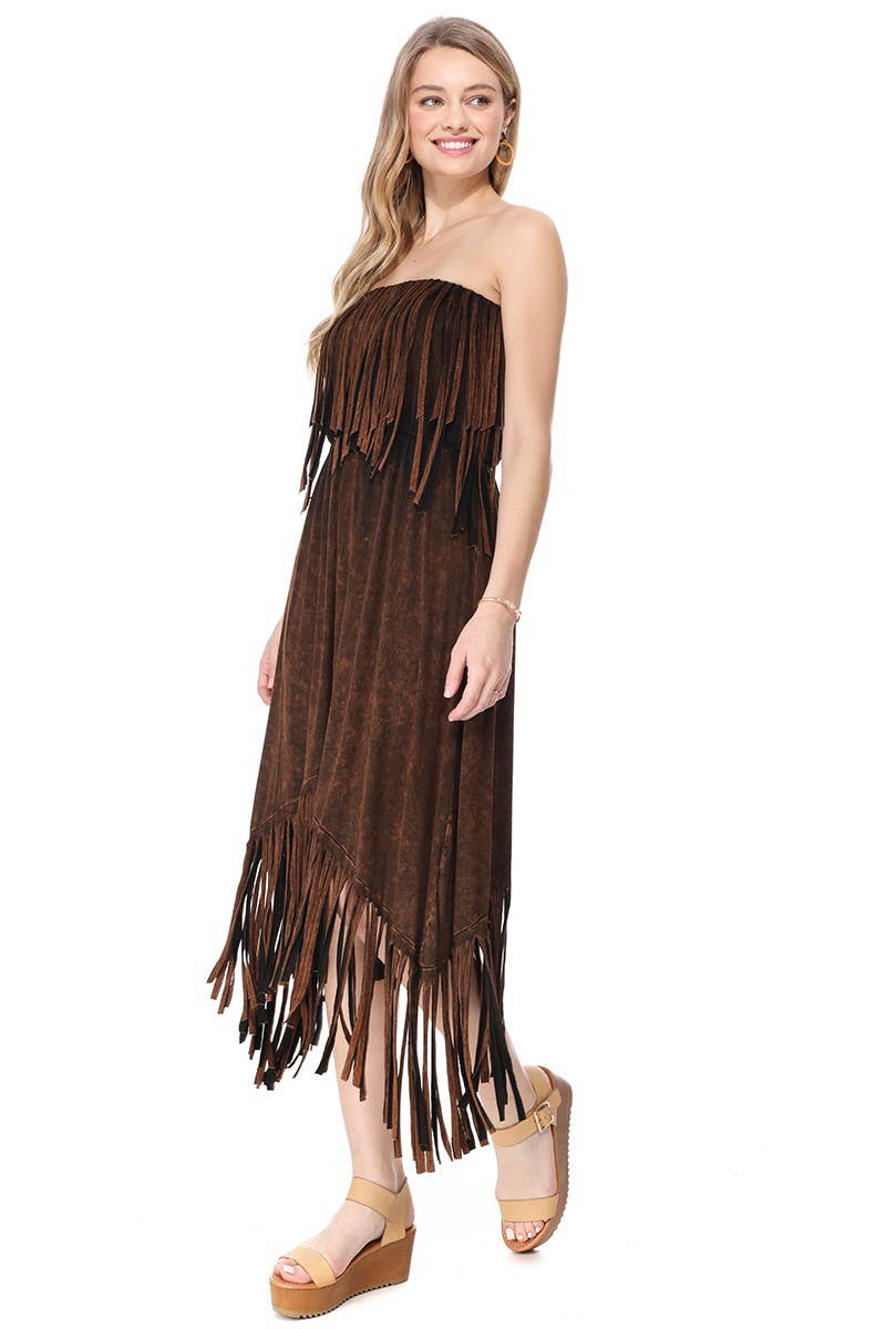 Duststorm Drift Fringe Dress