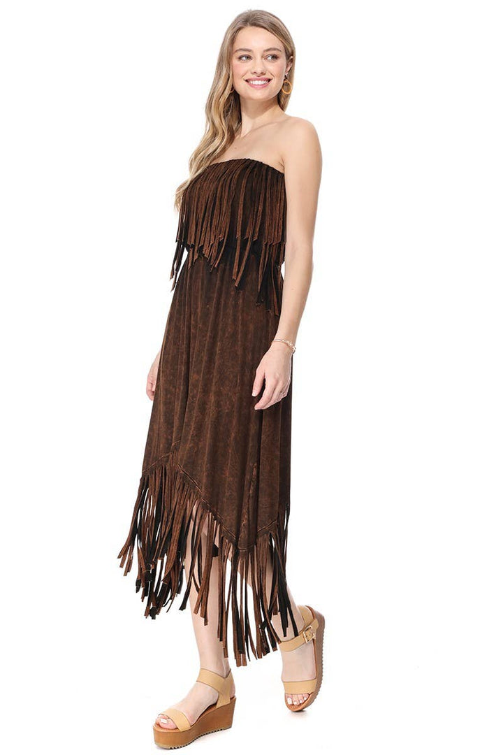 Duststorm Drift Fringe Dress