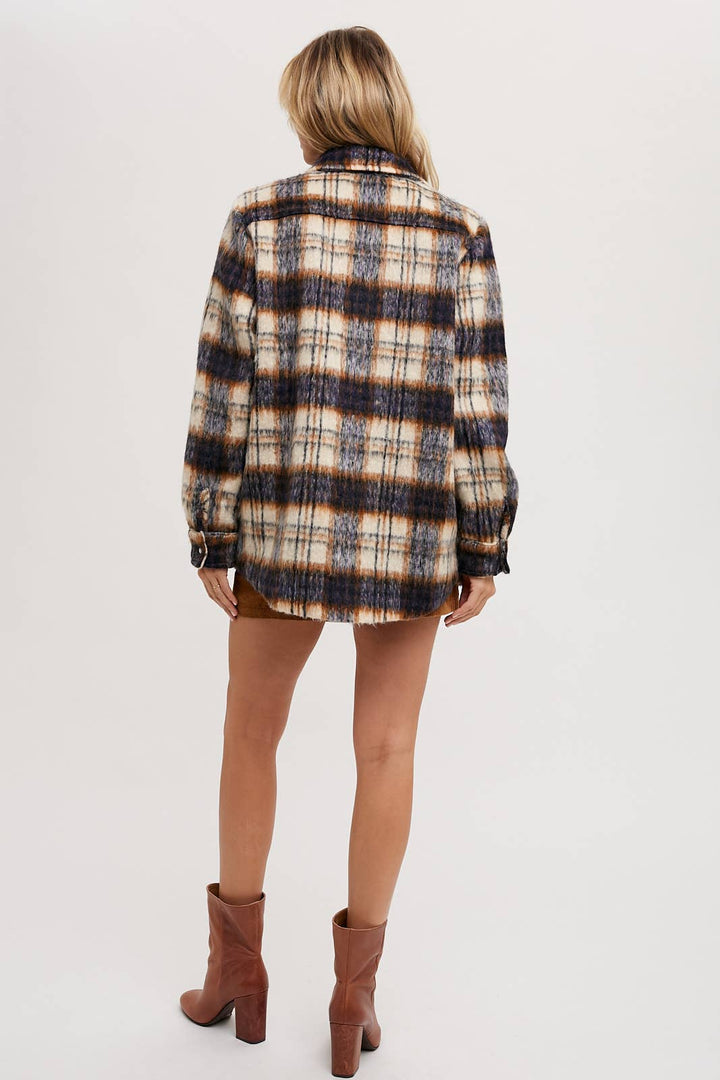Navy Ridge Plaid Shacket