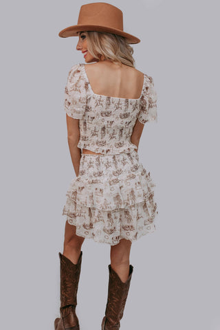 Wild West Whispers 2 Piece Skort Set