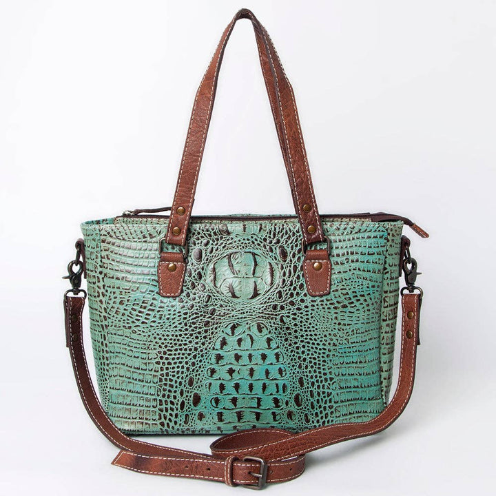Crocodile Embosseed Leather Bag