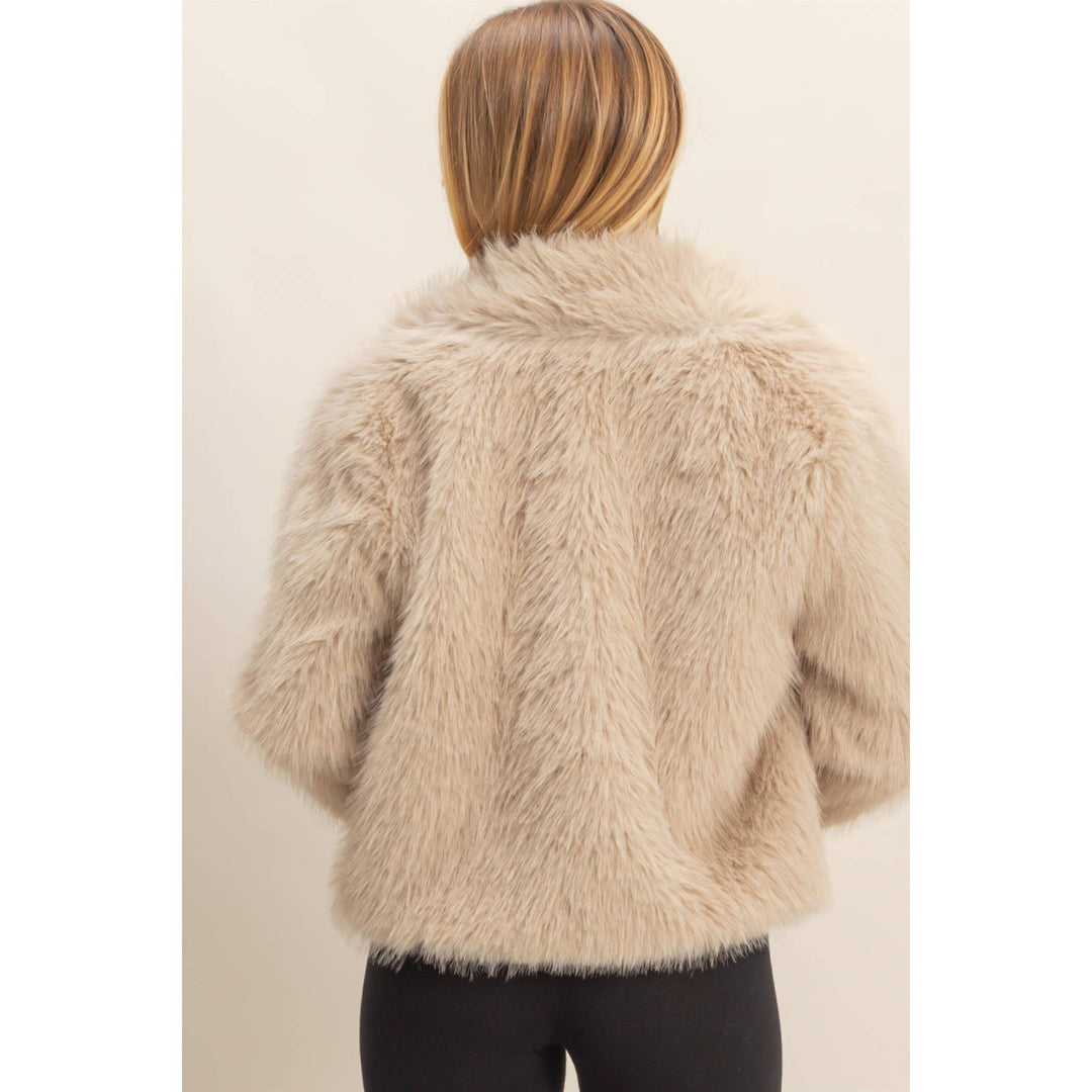 Faux Fur Jacket | Cream