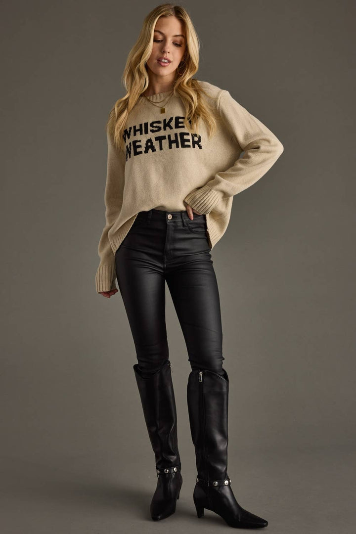 Whiskey Weather Sweater | Light Tan