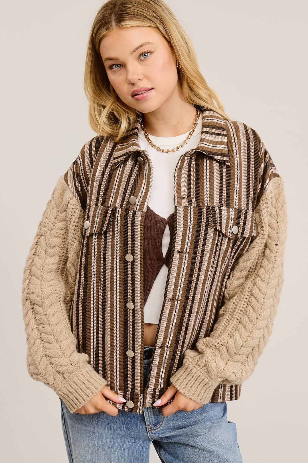 Sedona Contrast Knit Jacket