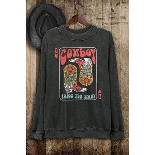 Cowboy Take Me Away Crewneck