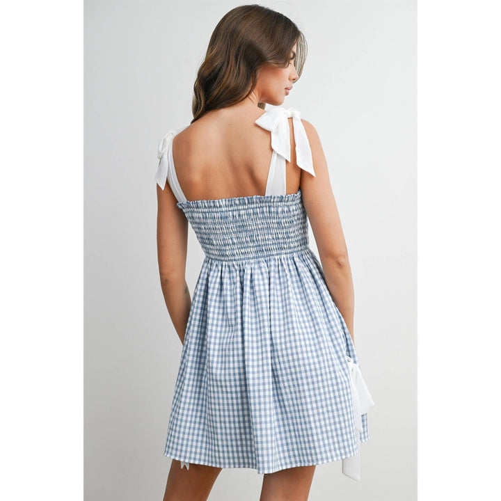 Gingham Mini Sundress | Yellow
