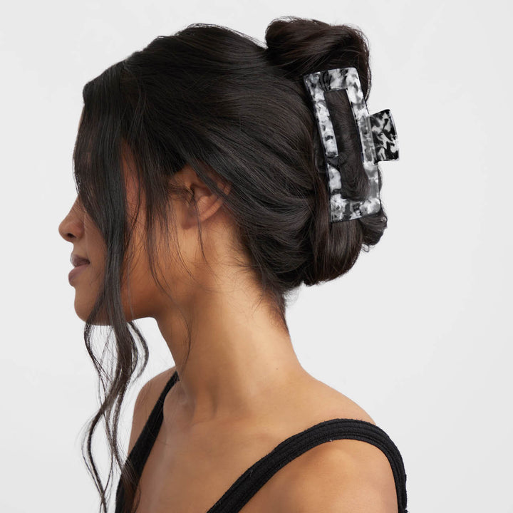Eco-Friendly Jumbo Open Shape Claw Clip | Black