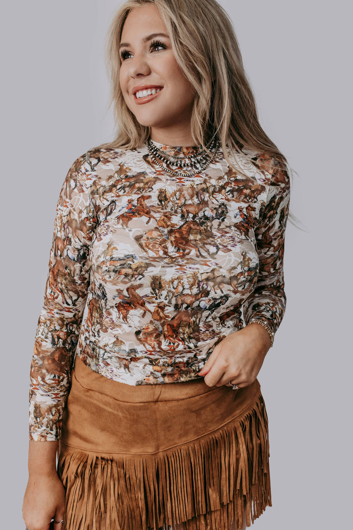 Buckaroo Lace Top