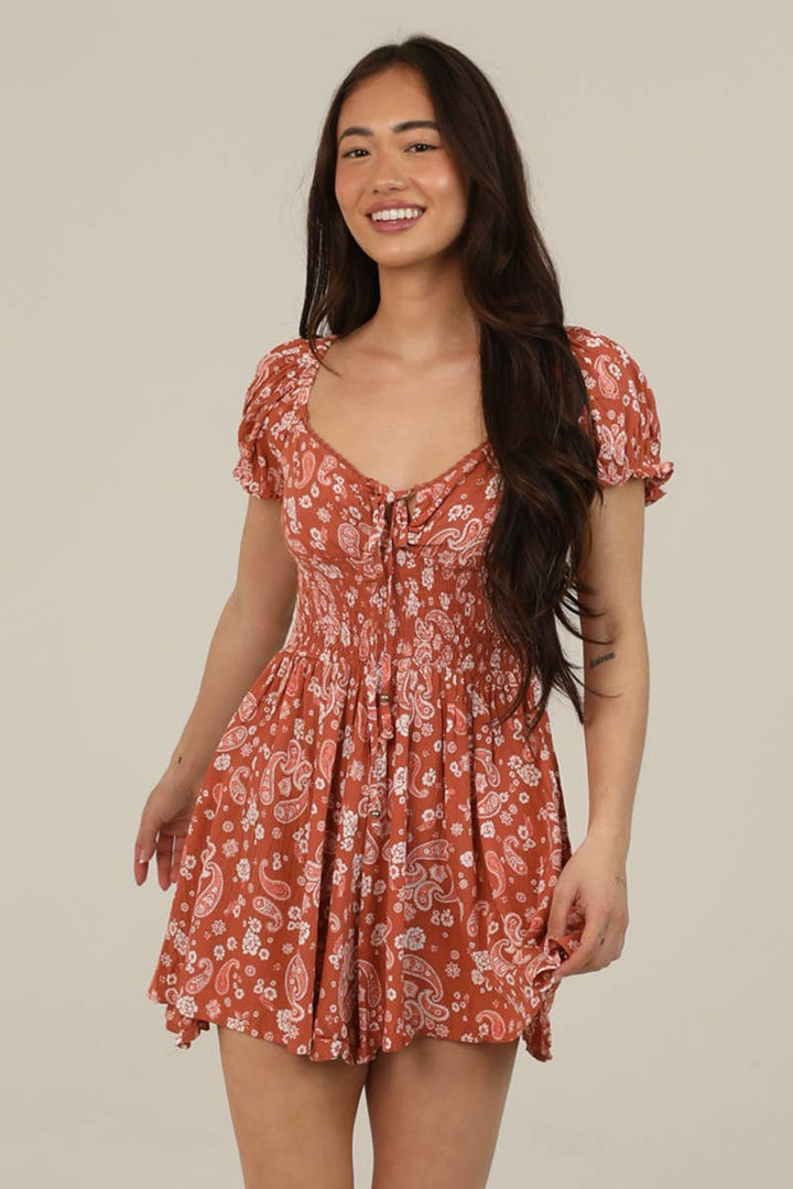 Boho Paisley Romper