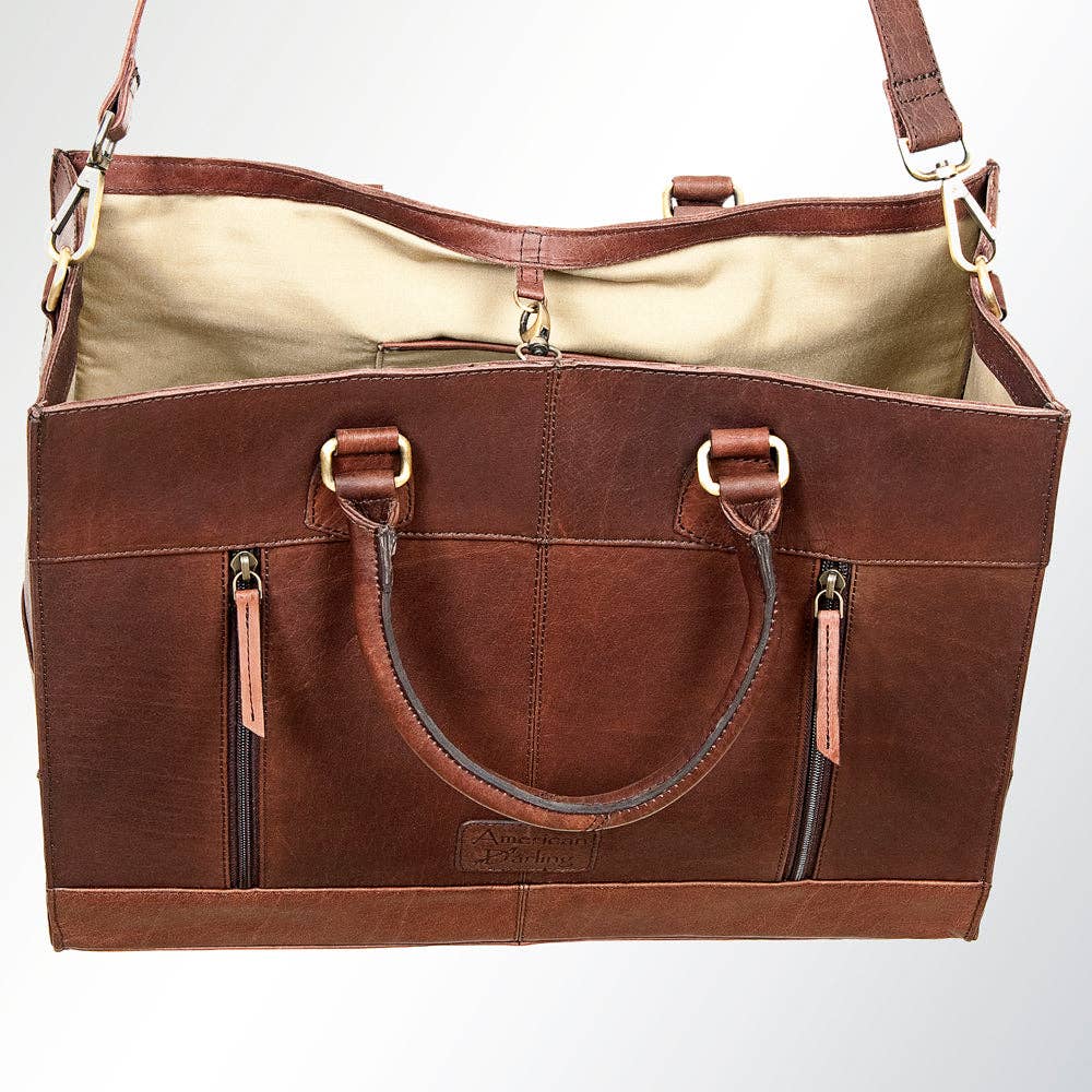 Woven Leather Tote Bag