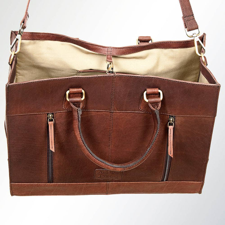 Woven Leather Tote Bag