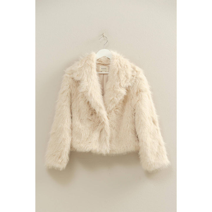 Faux Fur Jacket | Cream