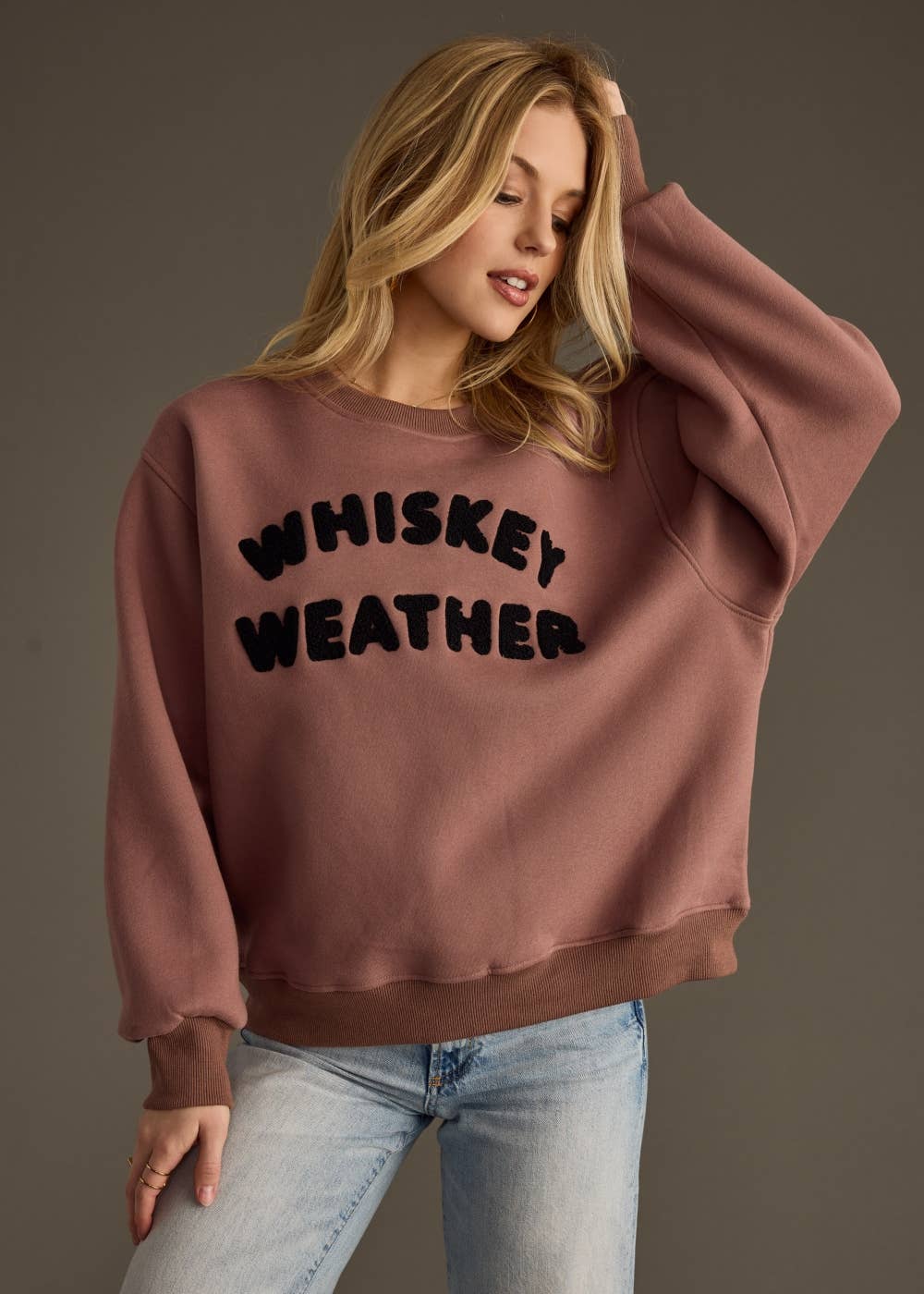 Whiskey Weather Sweatshirt | Mocha