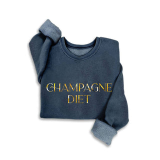 Champagne Diet Crewneck | Navy