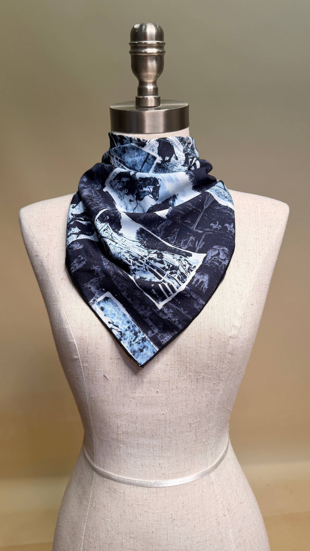 Western Rodeo Print Square Wild Rag