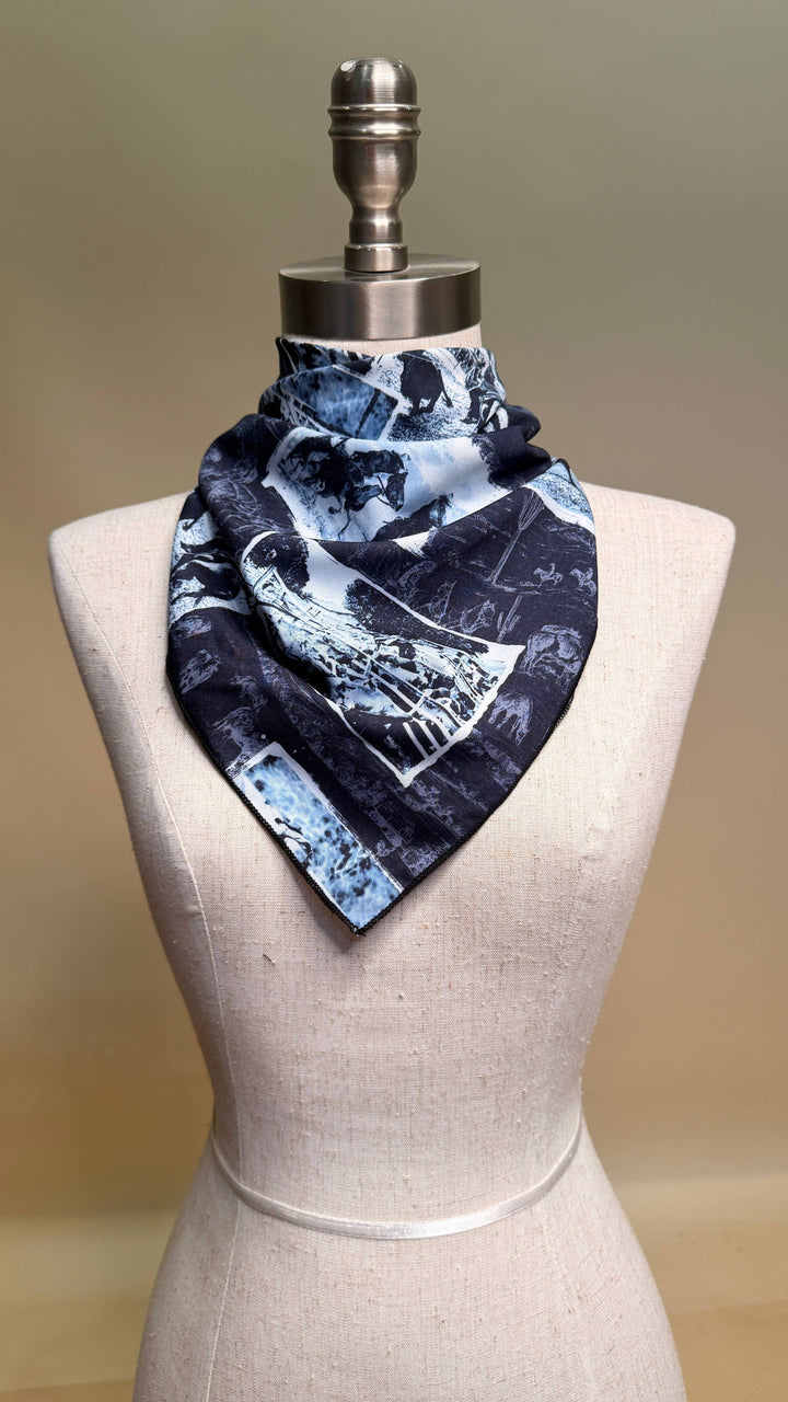 Western Rodeo Print Square Wild Rag