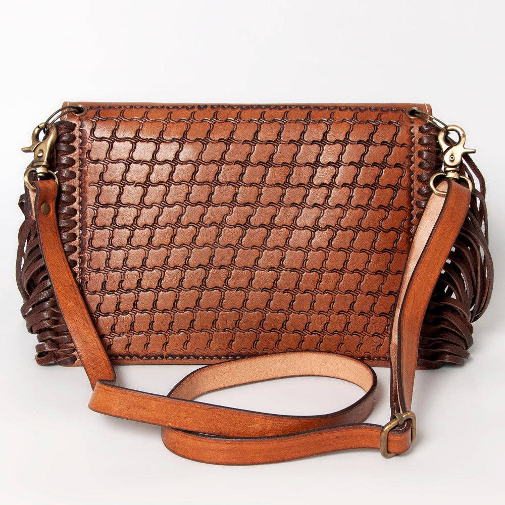 Envelope Hand-Tooled Leather Bag
