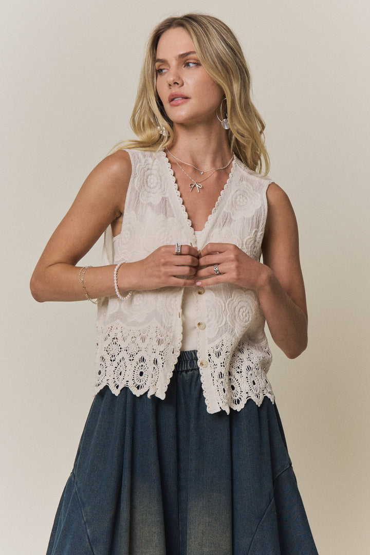 Clover Crochet Vest