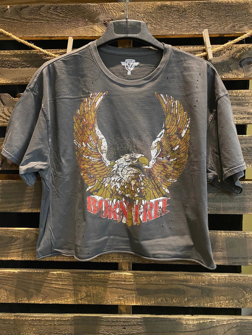 Born Free Relaxed Crop Tee