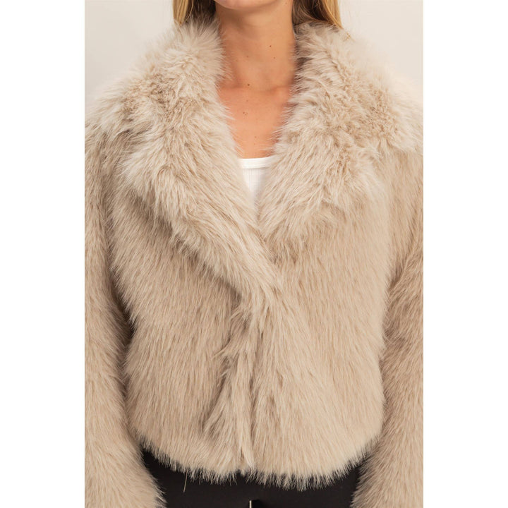 Faux Fur Jacket | Cream