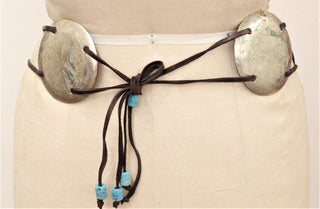Apache Sky Concho Belt with Ties