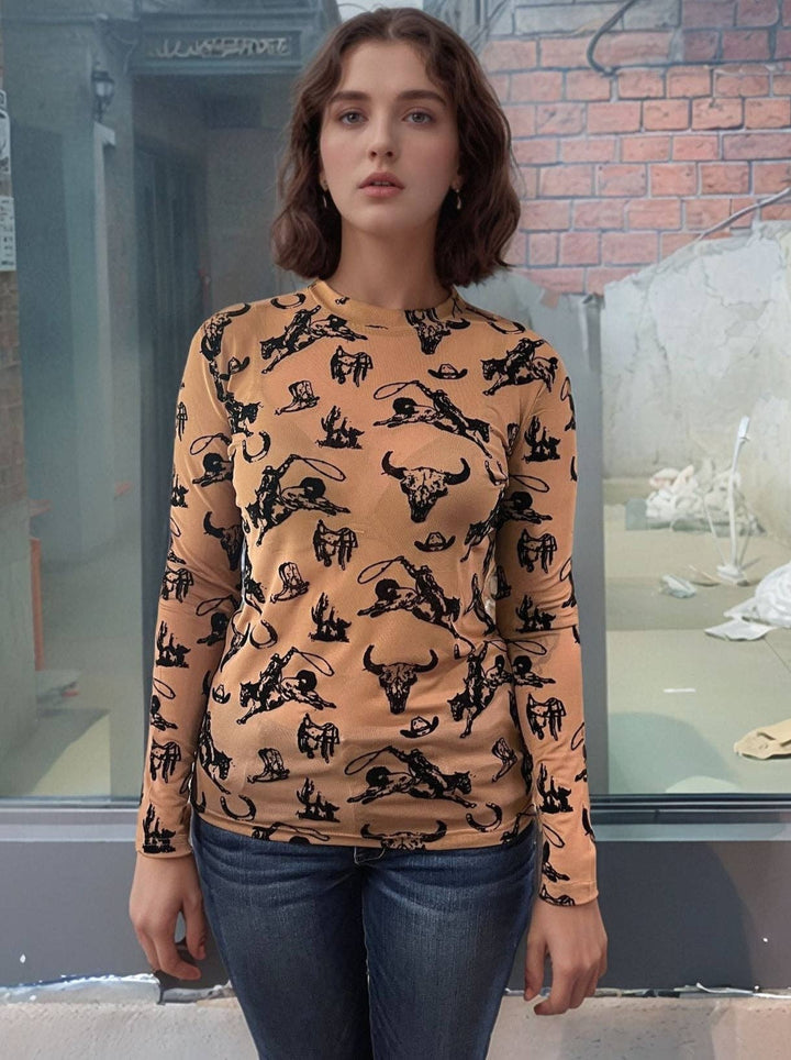 Cowboy 3D Mesh Top