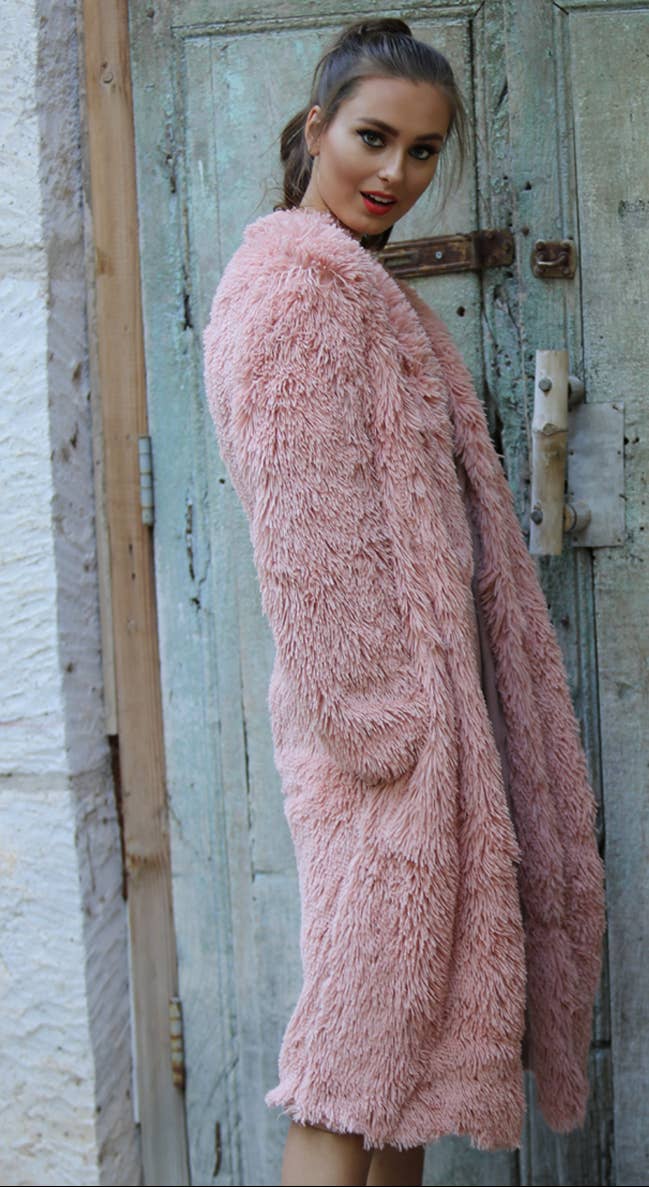 Idaho Luxe Faux Fur Coat | Tan