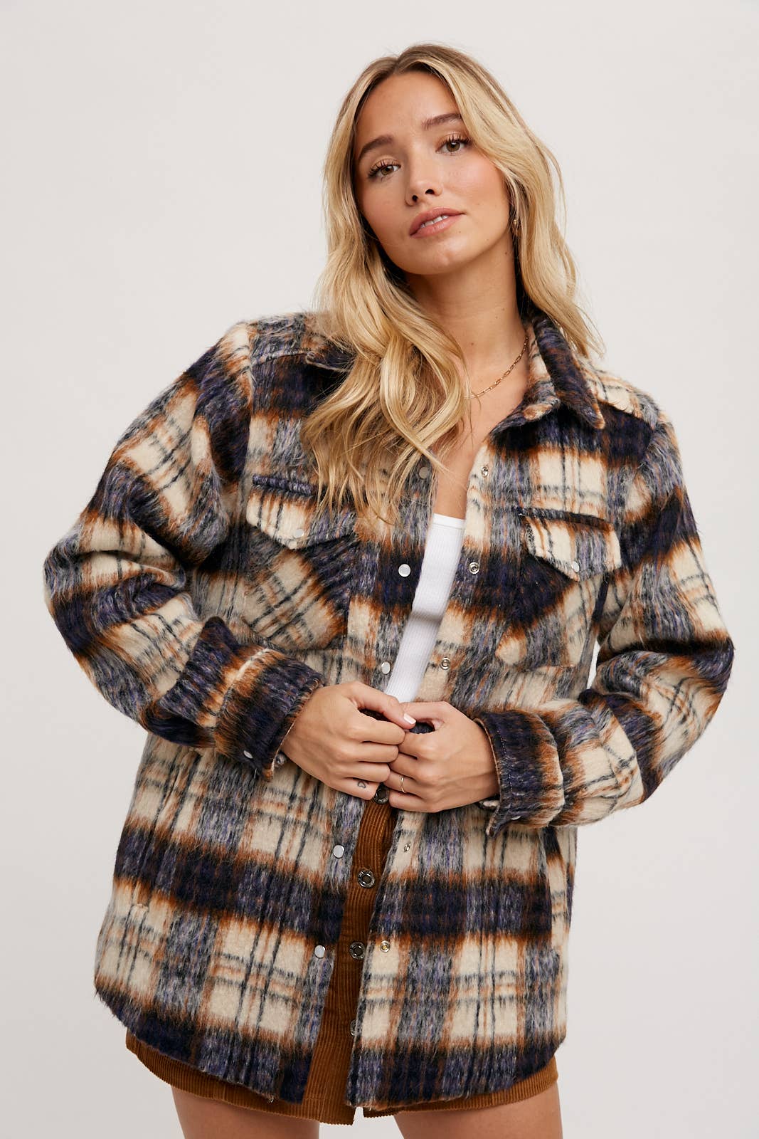 Navy Ridge Plaid Shacket