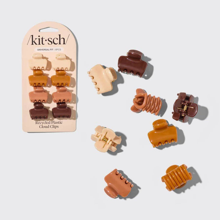 Recycled Plastic Mini Cloud Clips 8pc Set | Sedona